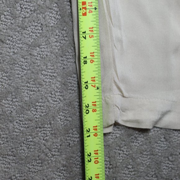 Island Planet Size S Loose Beige Smocked Waist Pants - Picture 5 of 6